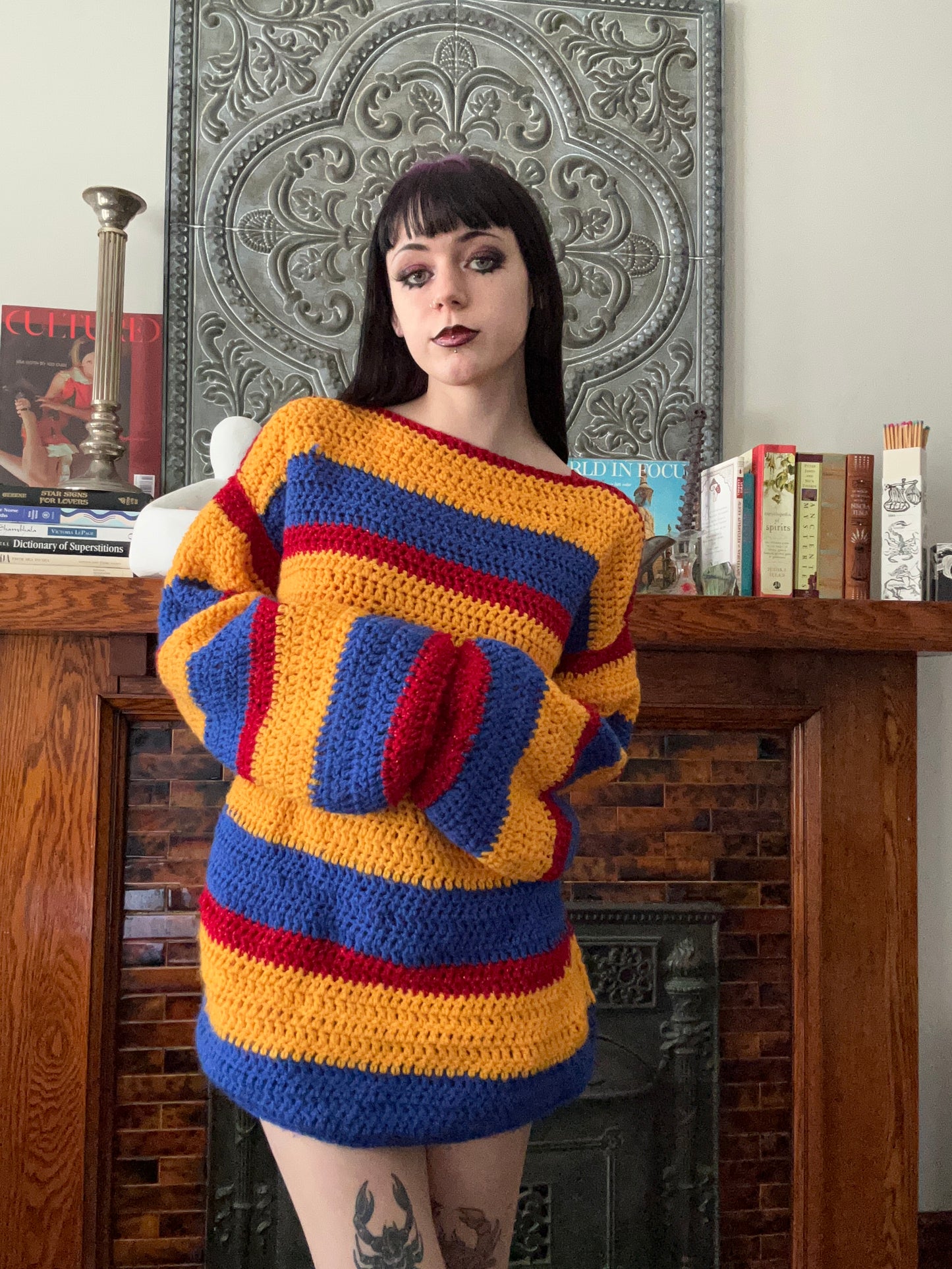 Primary stripe sweater