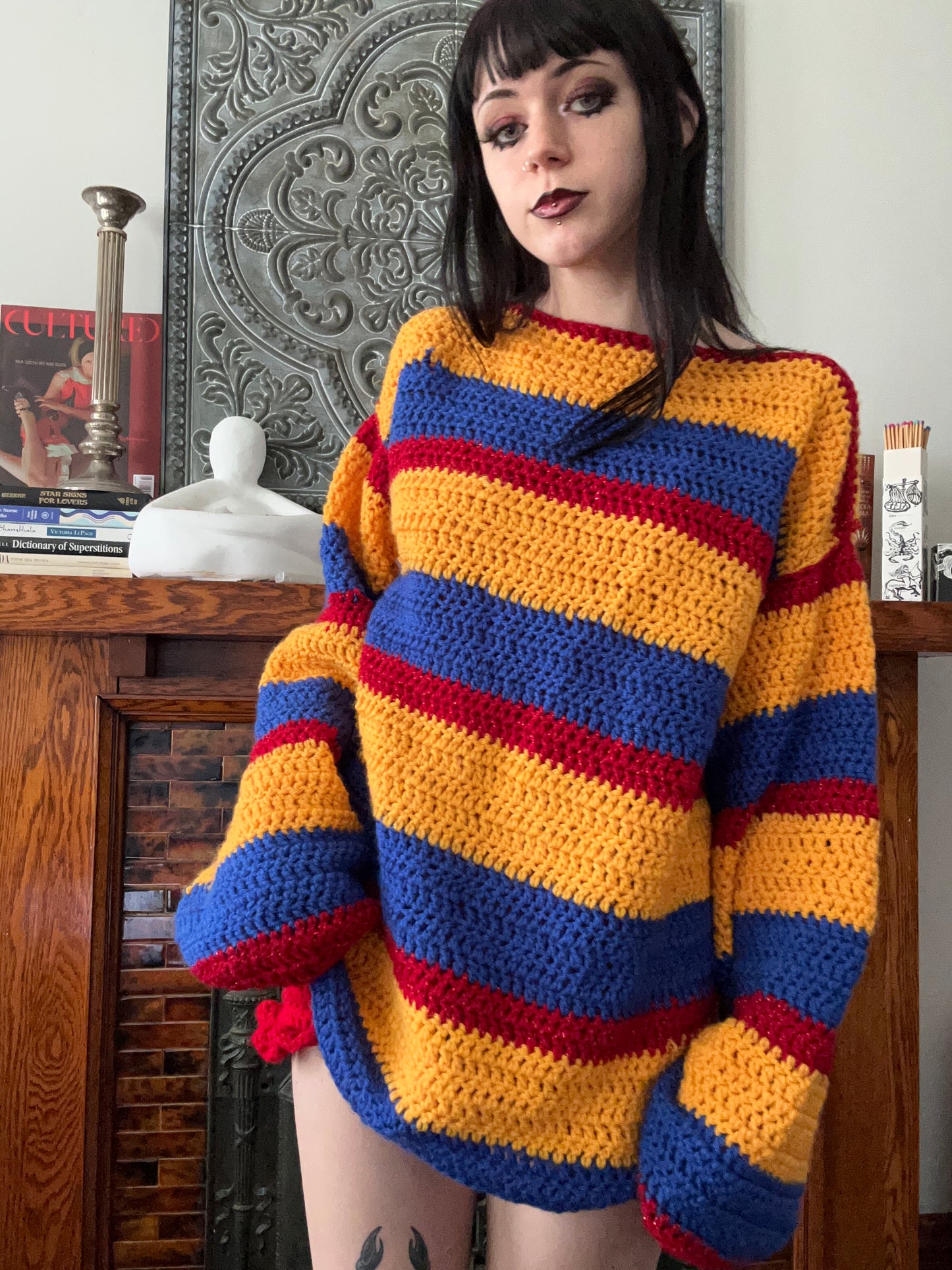 Primary stripe sweater