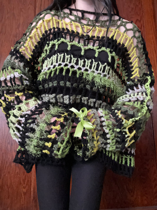 Green Junk Sweater